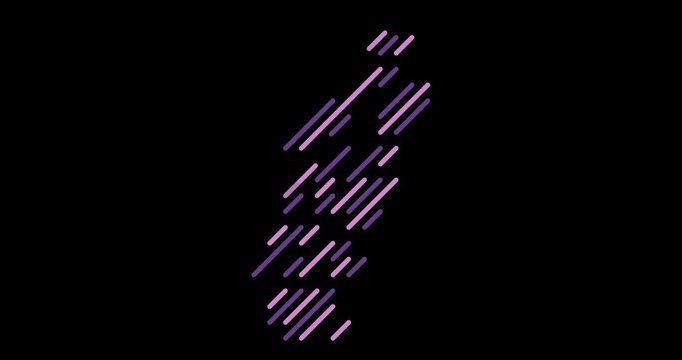 Dynamic Diagonal Stripes Forming Map of Madagascar