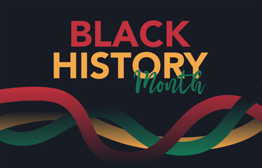 Black history month African American history celebration vector illustration