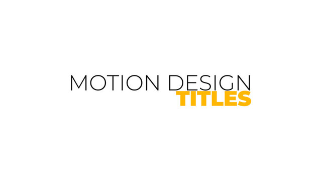 Dynamic Title Animation 5