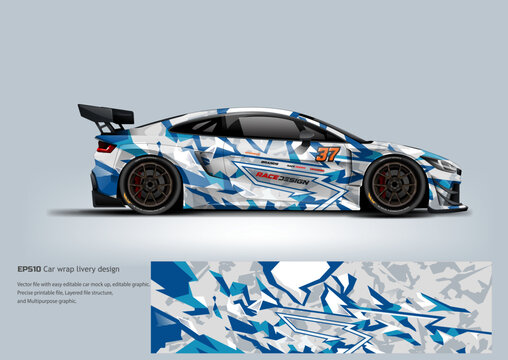 EPS10 vector car wrap livery designs professional aesthetics for sports coupes and commercial vehicles