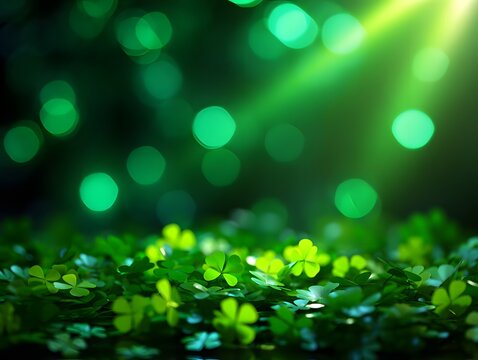 Lush green forest floor - Powered by Adobe