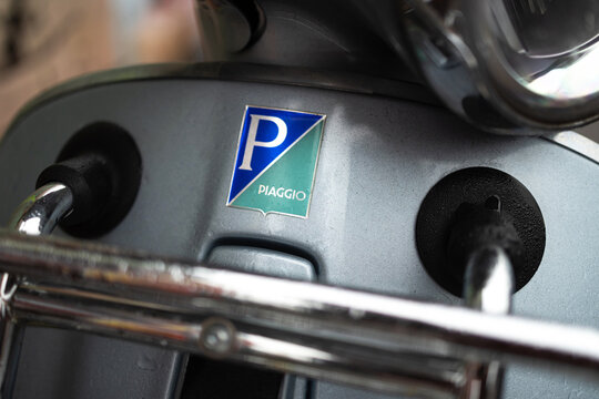 cologne, nrw, germany - 20 12 2025: a Piaggio scooter sign