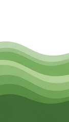 Obraz premium Abstract Green Waves Representing Nature and Growth