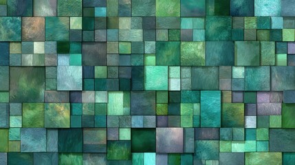 green square mosaic texture background art