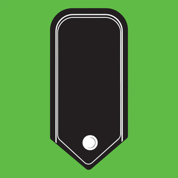 Black Shoulder Board Rank Insignia Placeholder
