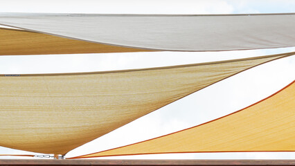 Minimalist sun shades in geometric composition