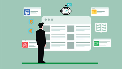 AI-powered digital education platforms provide expert course direction, automated evaluation, and organized learning resources illustration 