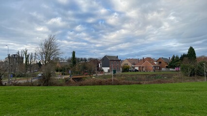 L'un des hameaux dans les environs de Nivelles (Brabant Wallon)