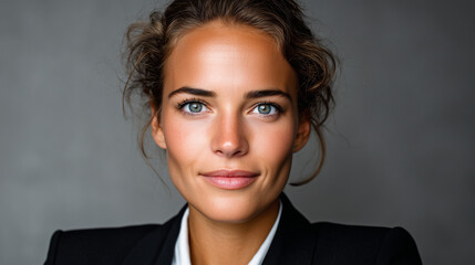 Confident Businesswoman with Crossed Arms, Finance Trust Portrait