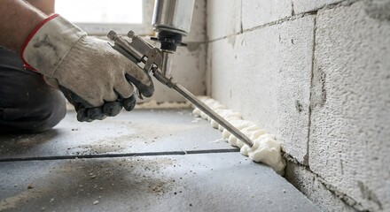 Insulating water pipe with spray foam technique 