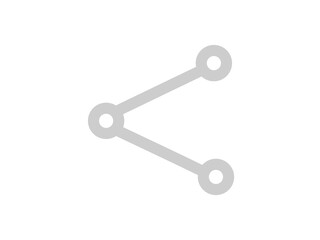 grey share icon with connected circles for social media networking files photos referral