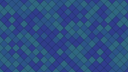 Geometric pattern of interlocking diamonds in shades of blue and teal.