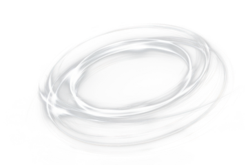 bright light swirl ring isolated on white or transparent png