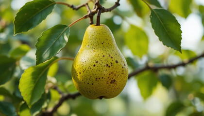pear on branch
