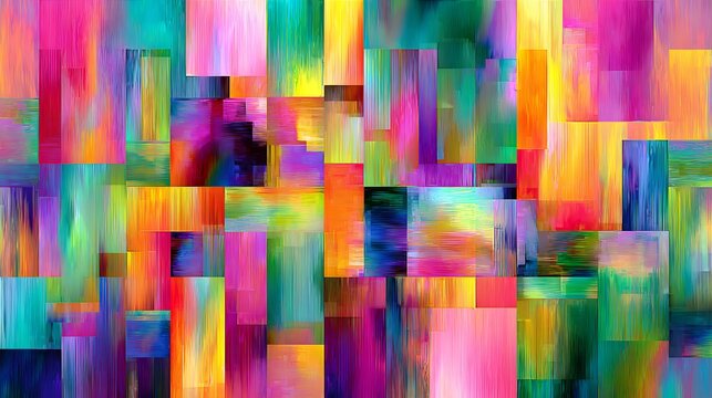Abstract colorful mosaic texture pattern background - Powered by Adobe