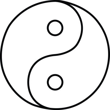Yin yang symbol Vector