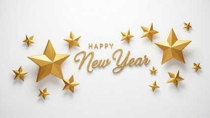 Happy new year stars