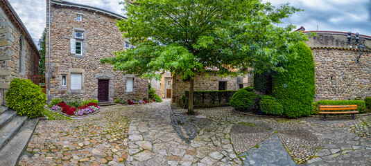 Stone Village Street AuvergneRhoneAlpes France