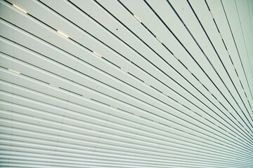 Obraz premium The ceiling decor is white plank.