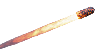 An elongated matchstick with a dark brown tip and a lighter brown shaft is seen against a plain white  background  PNG