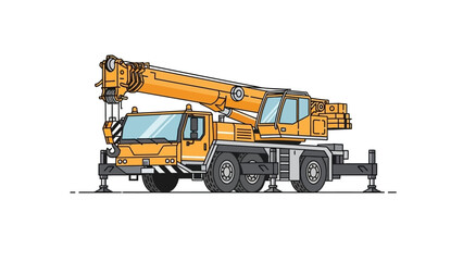 Industrial Mobile Crane for Heavy Lifting and Construction Projects