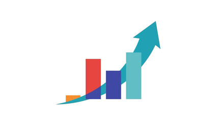 Dynamic Bar Chart Illustrating Business Growth, Financial Progress, and Market Performance Trends