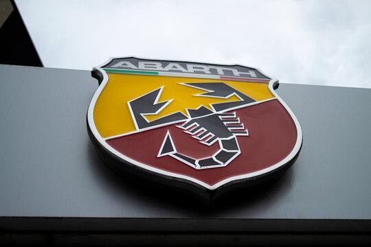cologne, nrw, germany - 20 12 2025: a abarth & c car logo