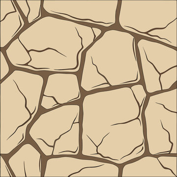 light brown stone pattern seamless background, vector art, flat illustration, textured surface, architectural element, natural material, rustic design