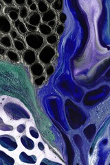 Abstract background with intricate segmented shapes, reminiscent of mosaic