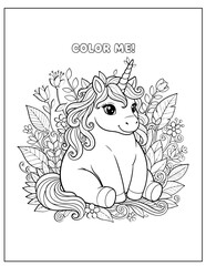 Beautiful Unicorn Coloring Pages Collection