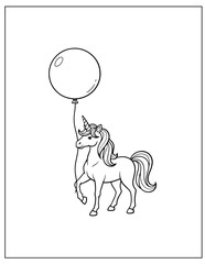 Beautiful Unicorn Coloring Pages Collection