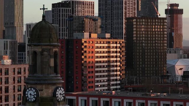 Aerial Views of The Urban City