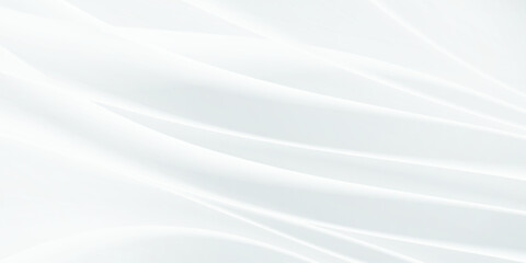 Smooth White Silk Waves as Background