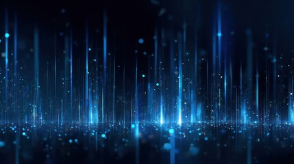 Futuristic digital network lines with light effects