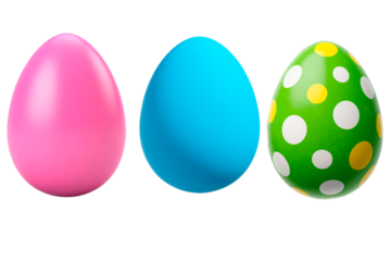 set of easter eggs