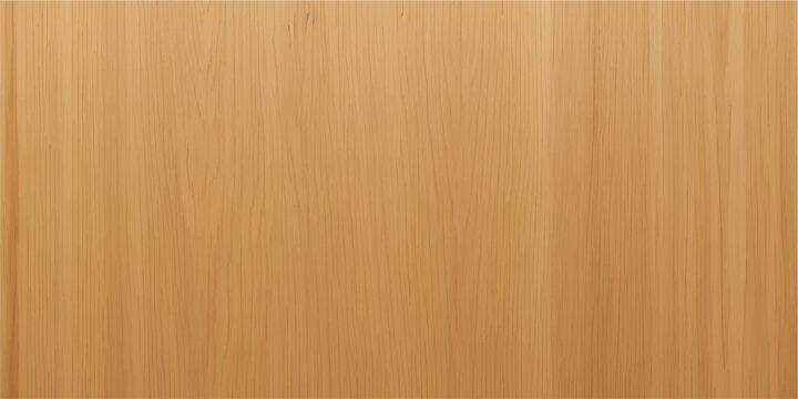 Vector illustration of a natural brown oak wood texture background featuring a seamless hardwood grain pattern on a rustic timber plank panel for floor or wall design