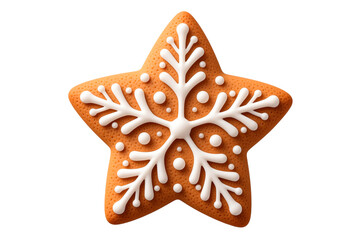 gingerbread cookies isolated on white