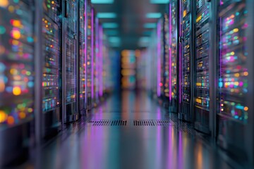 AI driven server monitoring in futuristic landscape