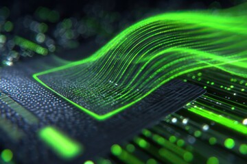 Electronic banking card futuristic technology design