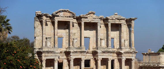 Remains of front facade of Ephesus library