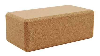 Cork yoga block for fitness and exercise