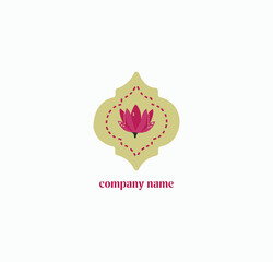 A soft and refined lotus flower logo symbolizing renewal, purity, and elegance. Ideal for beauty brands, organic products, yoga studios, and lifestyle businesses with an Indian touch.