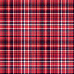 red tartan plaid seamless pattern with classic check texture, traditional scottish fabric design, repeating background for textile, wrapping paper and surface design