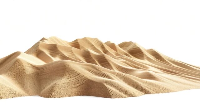 Video Mountain covered in sand, possibly a result of natural erosion or human activity