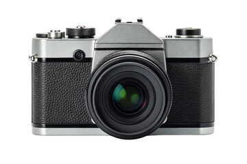 Camera Isolated on White and Png Transparent Background