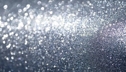 Fototapeta premium Silver Glitter Abstract Background Texture Perfect For Festive Christmas And Party Designs