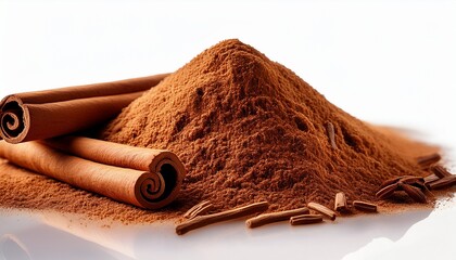 Cinnamon Sticks And Ground Cinnamon Spice