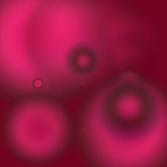 Ethereal Circles of Light on Crimson Background