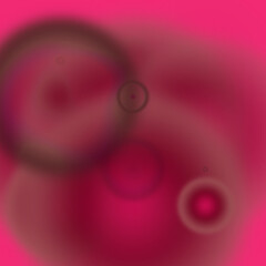 Vibrant Abstract Circles on Pink Background