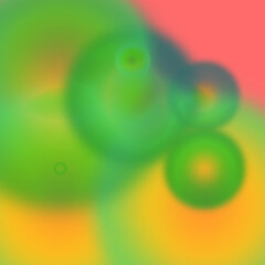 Colorful Abstract Circles on a Soft Background